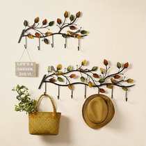 Creative wrought iron clothes hook doorway key adhesive hook decoration adhesive hook wall coat rack wall hanging clothing hanger