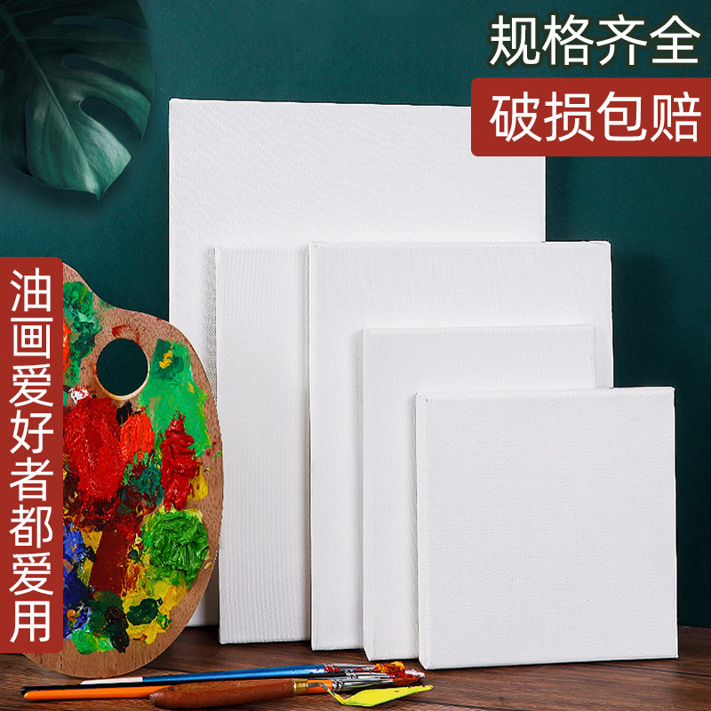 Phoenix hot sale 380g pure cotton linen painting board Canvas frame Oil canvas frame Acrylic painting board with layers Finished solid wood acrylic training frame paint Sketching practice art painting paint