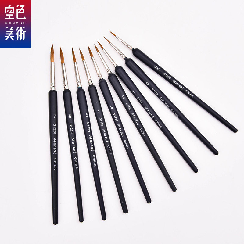 Marley brand G1220 pure wolf brush hook line pen hook edge brush detail stroke pen Stroke pen