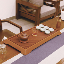 German bakelite tea tray home trapezoidal high-end modern minimalist solid wood tea sea electric bakelite tea table drainage tray tea set