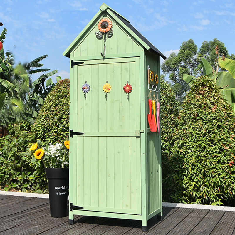 Outdoor storage cabinet storage tool storage cabinet courtyard outdoor garden balcony waterproof pastoral wind sunscreen