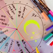 Message board erasable highlighter liquid chalk blackboard pen whiteboard pen 8-color set