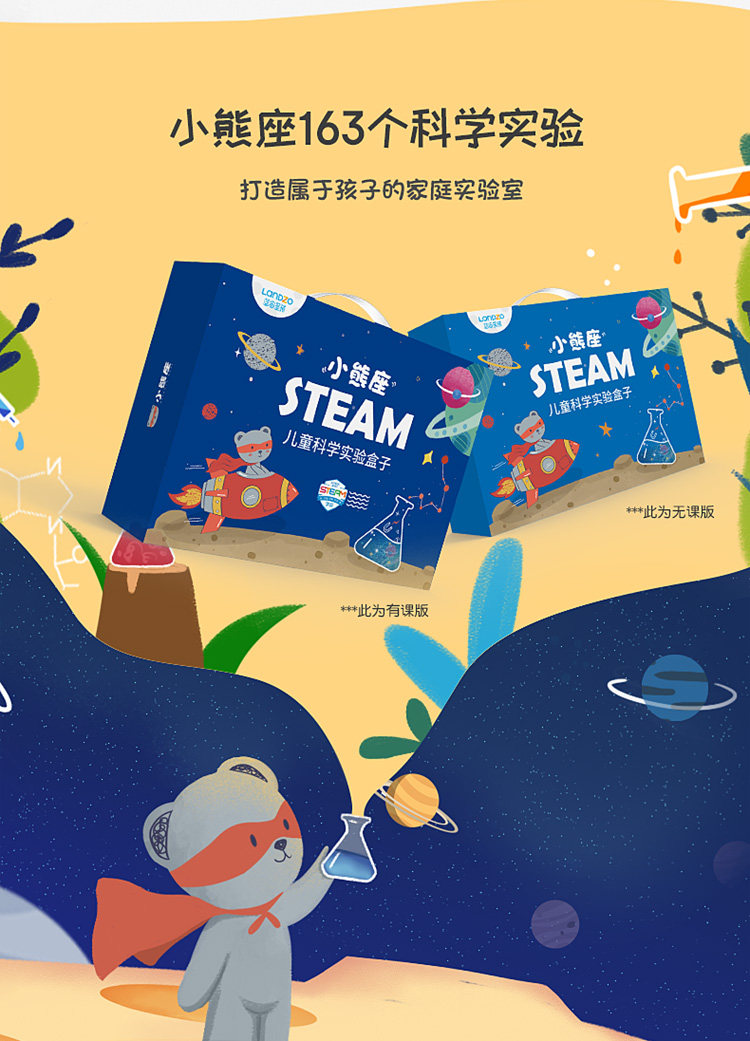 蓝宙 儿童趣味科学小实验套装 163个实验 图4