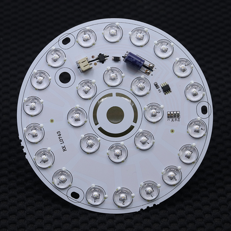 Led Nordic Chandelier 220V Driver-Free Light Board Patch Round Light Beads 136mm Lens Light Source Module Three Colors