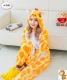 Flannel phim hoạt hình động vật đồ ngủ một mảnh cầu vồng Tianma sao Tianma nam và nữ người yêu nhà biểu diễn mùa thu và mùa đông đồ bộ thể thao nam