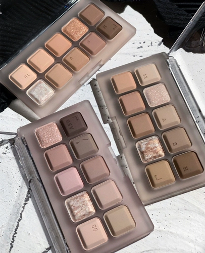 Клавиатура, матовые розово-фиолетовые универсальные палетка теней, Южная Корея, десять цветов