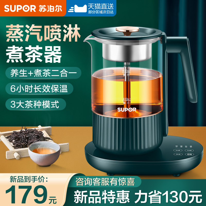 Supal Cooking Tea pot spray cooker tea pot for household home multi-function fully automatic office small