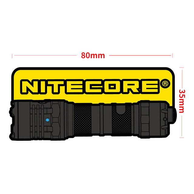 NITECORE Knight Cole ປີມັງກອນຈໍາກັດ Morale Badge Velcro Armband ອຸປະກອນມີສິດເທົ່າທຽມ flashlight Velcro