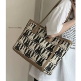 Демисезонная сумка через плечо, вместительная и большая сумка на одно плечо, кролик, новая коллекция