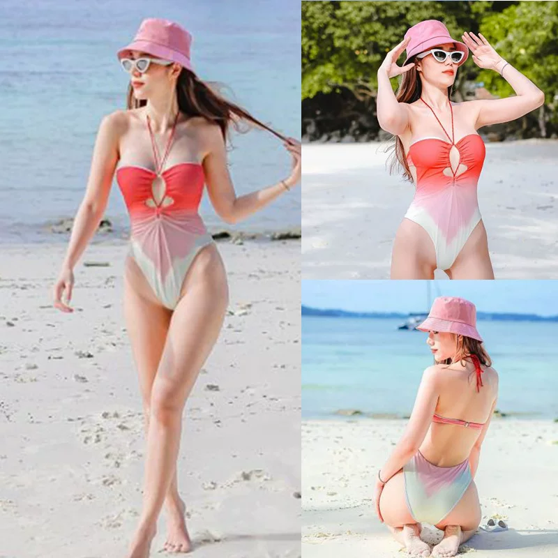 Bodysuit, sexy swimwear, 2021 collection, gradient