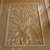 Artificial Sandstone Reliefs Custom Villa Exterior Wall Decorated Sandstone Reliefs Southeast Asia Plant Plantain Leaf Wall Decoration