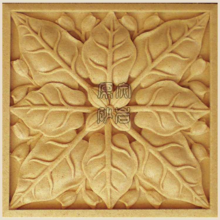 Artificial sandstone relief background wall villa exterior wall decoration mural imitation sand rock handmade brick carving flower board sand carving board