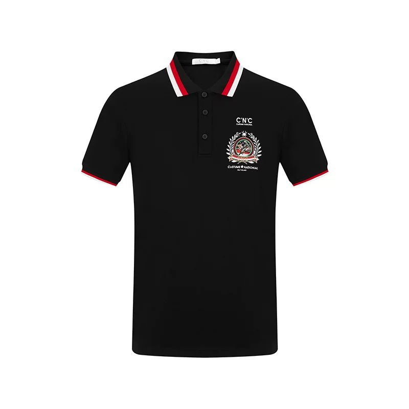 Summer cotton short sleeve T-shirt, polo for leisure, 2020, with embroidery