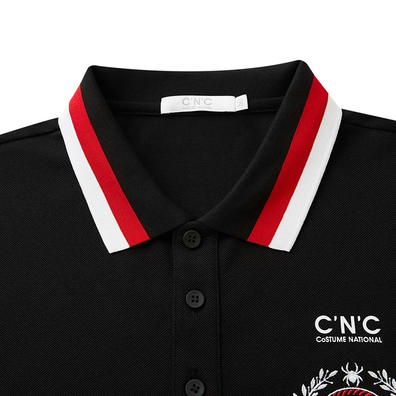 Summer cotton short sleeve T-shirt, polo for leisure, 2020, with embroidery