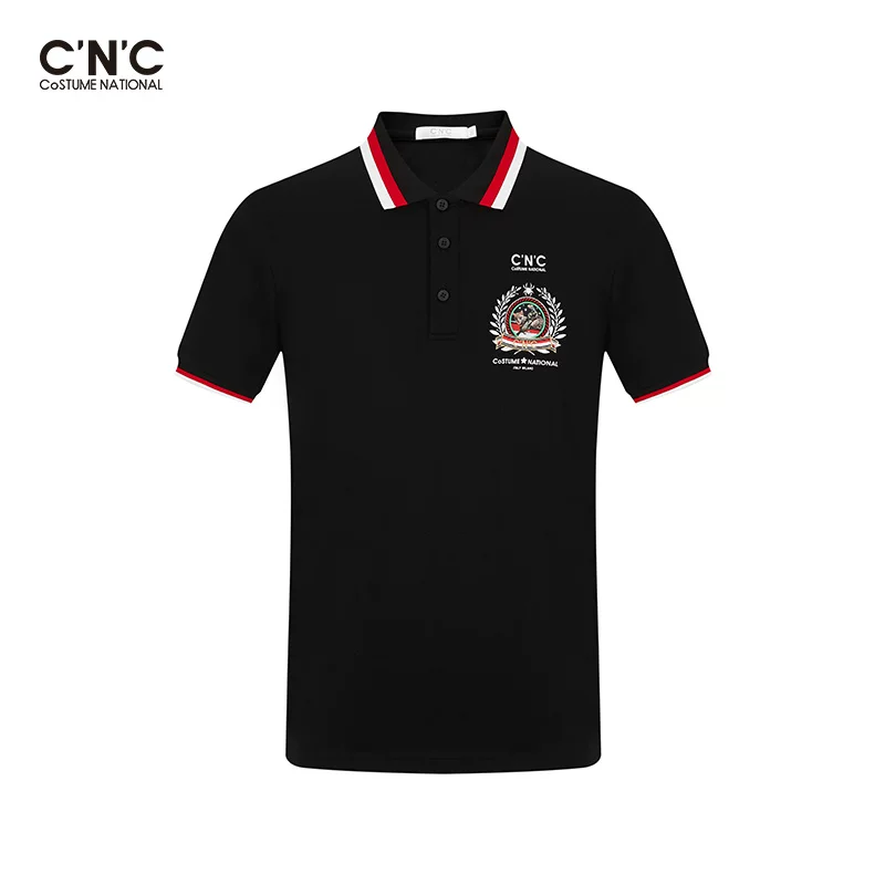 Summer cotton short sleeve T-shirt, polo for leisure, 2020, with embroidery