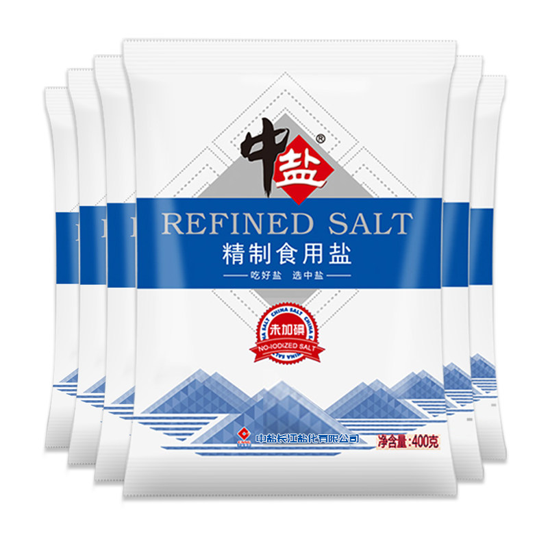 海湾 加碘精制海盐食用调味盐巴 加碘精制盐400g*6袋 - 今日热卖官网