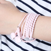 Teenage Girl Hearts Woven Bracelet Headphones Girls CUTE-IN-EAR STYLE UNIVERSAL APPLE VIVO HUXIAOMI OPPO