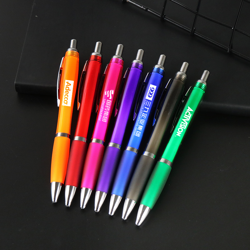 BKS color ballpoint pen custom logo press advertising pen business gift pen hotel pen meeting pen custom batch