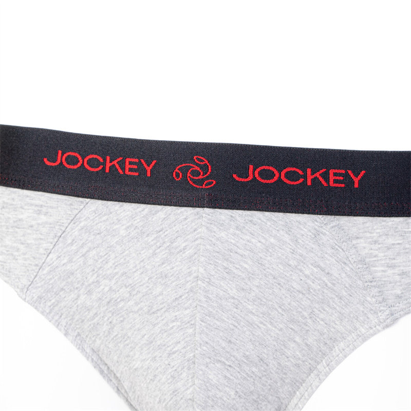 Мужской треугольник белье jockey男士内裤纯棉三角纯色弹力2盒中腰正品紧身防磨潮浅色裤头