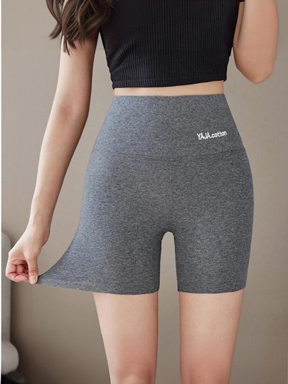 GM纯棉打底短裤女外穿夏薄款高腰大码无痕安全裤防走光不卷边