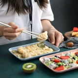 Домохозяйственная антиопадальная фруктовая тарелка для кишечника для жарки может быть микроволновой нагревкой овощной пластин