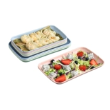 Домохозяйственная антиопадальная фруктовая тарелка для кишечника для жарки может быть микроволновой нагревкой овощной пластин