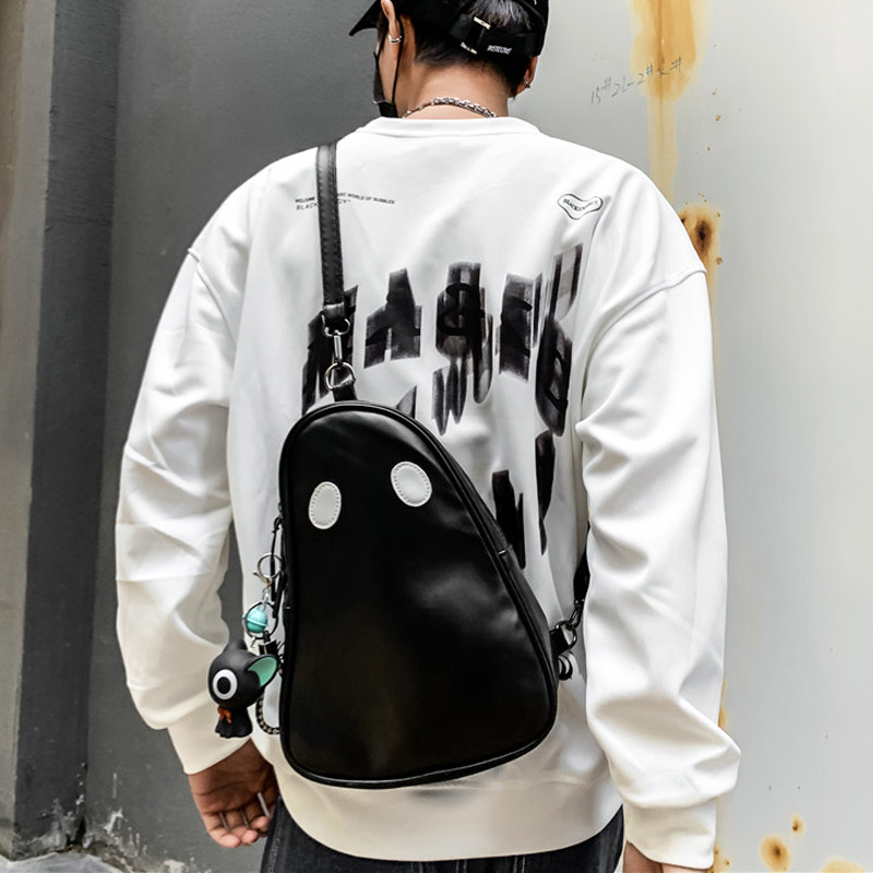 Chest Bag Men Tide Card Single Shoulder Bag Boys Bag Individuality Trend Oblique Satchel Women's Street Hip Hop Little Scapegoat