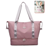 Порошок сакуры (темно-розовый) [сухое и влажное разделение + независимое отделение для обуви] + Fatty Rabbit