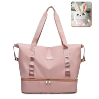 Порошок персикового цвета (светло-розовый) [разделение сухого и влажного воздуха + независимое отделение для обуви] + Fatty Rabbit