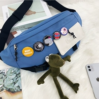 Синий (черный пояс)+значок пять -части набор+лягушка