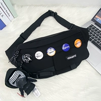 Черный (черный пояс)+значок пять -части набор+черный воин