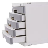 Deli 8855 Пятиветный файловый шкаф на рабочем столе Сортировка пластикового шкафа для хранения шкафа для хранения с шкафом для файла блокировки