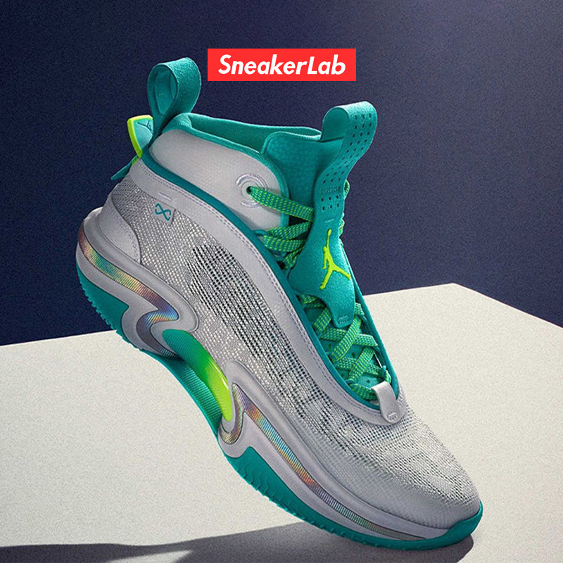 AIR JORDAN 36 AJ36 WHITE BLUE HIGH CYLINDER SPORTS BASKETBALL SHOES DA9053-101 DM0796-107