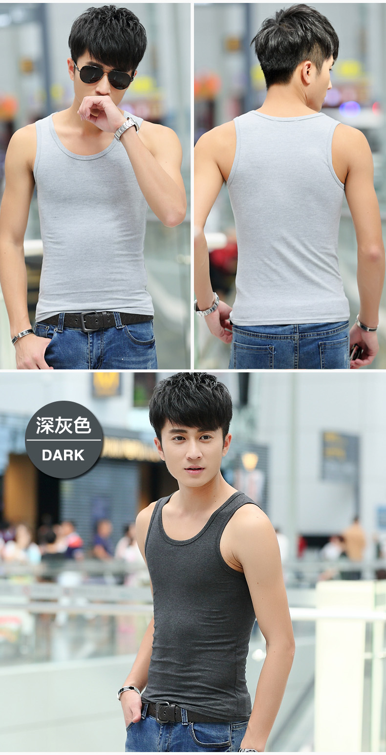 Áo vest nam ấm áp cộng với nhung dày mặc áo vest nam cotton bó sát thanh niên mùa đông với đất nhung mùa đông áo ba lỗ tanktop nam
