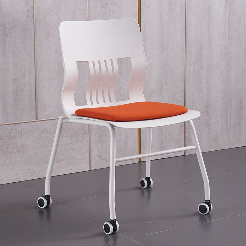 Training chair Conference chair with wheels Foldable leaning back chair minimalist press chair Office chair room staff chair