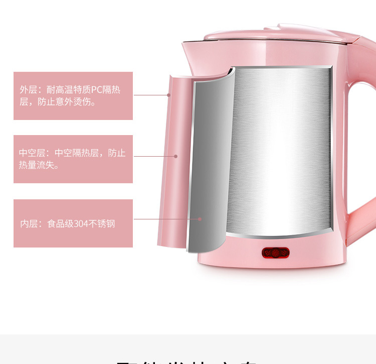 Du lịch nước ngoài di động ấm đun nước mini ấm đun nước nhỏ ký túc xá hộ gia đình ấm đun nước điện - ấm đun nước điện siêu nấu thuốc bắc bằng điện