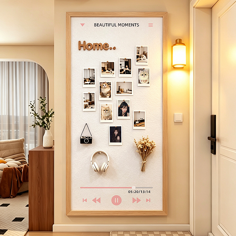 Solid Wood Frame Photo Wall Felt Board Bedroom Decoration Room Arrangement Cork Board Felt Wall Sticker Bulletin Board Display Board Solid Wood Frame Photo Wall Felt Board Bedroom Decoration Room Arrangement Cork Board Felt Wall Sticker Bulletin Board Display Board
