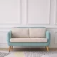 Sofa vải Bắc Âu phần đỏ đôi ba cửa hàng quần áo căn hộ nhỏ phòng khách phòng ngủ nhỏ đơn giản hiện đại tối giản - Ghế sô pha