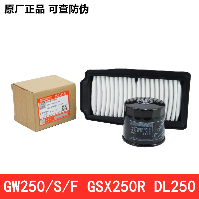 Original plant Suzuki gallop GW250S F oil filter core filter core GSX250R machine filter air filter clear grid air filter element DL250 accessories