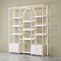 Длина 160 ширина 30 высота 200 [полностью белый] со шкафом и световой полосой