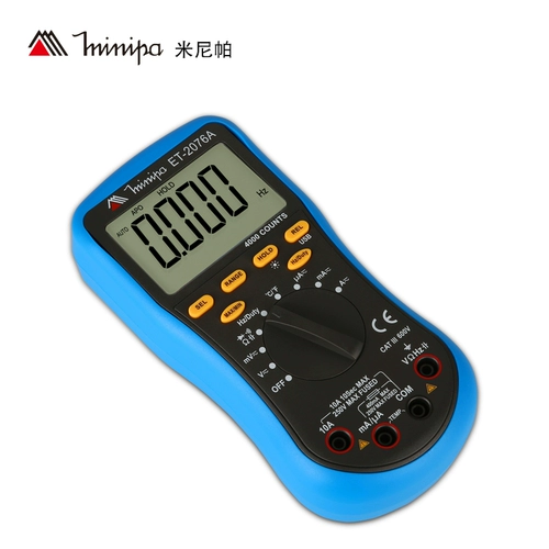 米尼帕 Minipa Digital Multimeter ET-2076A ET-2231A Мультиметровый дисплей мультиметровый дисплей мультиметровый дисплей