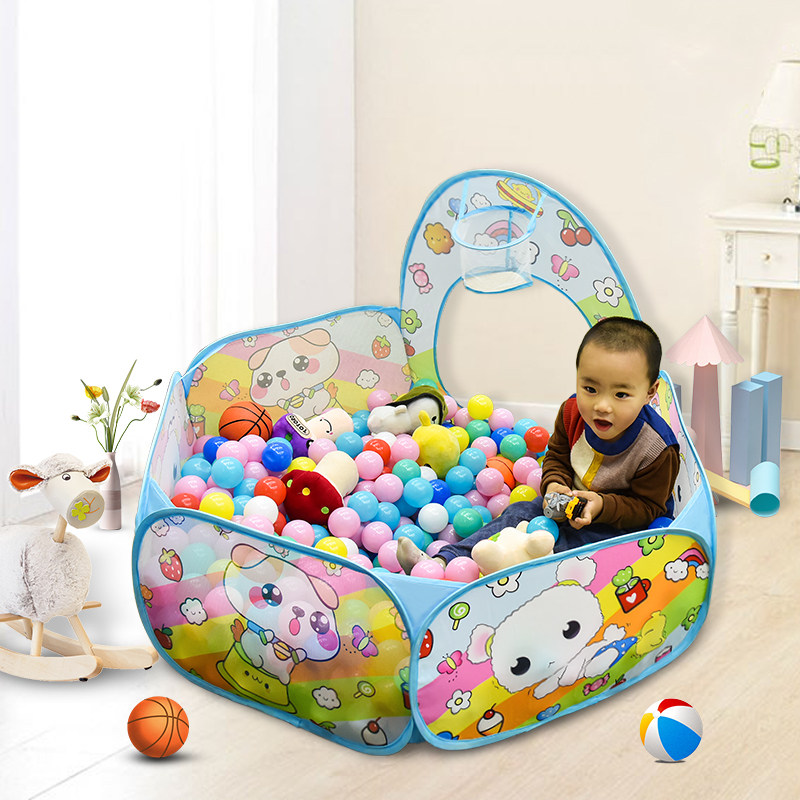 Safety and environmental protection Marine polo pool Baby Popo pool Ball pool Indoor baby Children Foldable Toys basketball pool-Taobao