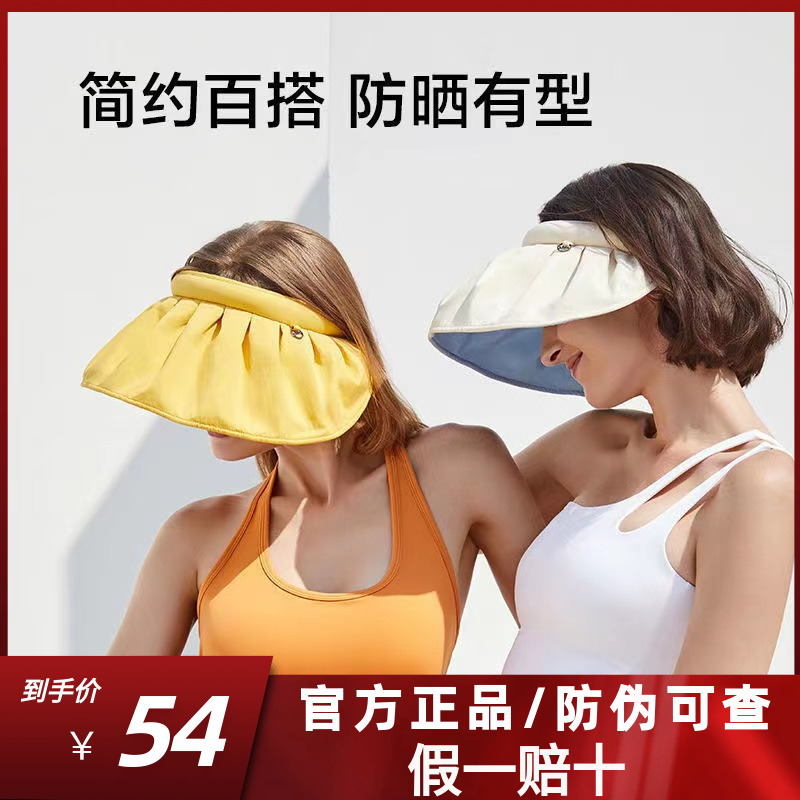 Banana Lower shell sunscreen Resistant UV Summer Fold cover Shading Hat Hair Stirrup Hollow Top Charred lower suncap