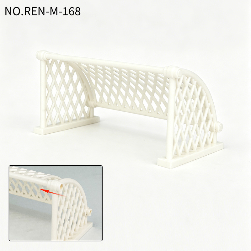 Suitable for Le Xiaogao Particle Model New Football Net, Football Goal Frame Assembly Toy Model, Sports Base Plate Assembly Accessories