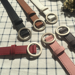 【湿美】简约百搭ins韩版无孔皮带