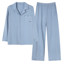 Catman pajamas for women spring and autumn pure cotton couples 2024 new mens home wear suit cardigan (special offer)