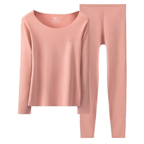 Catman wool heating thermal underwear womens autumn clothing long johns seamless winter bottoming shirt mens velvet thickening suit