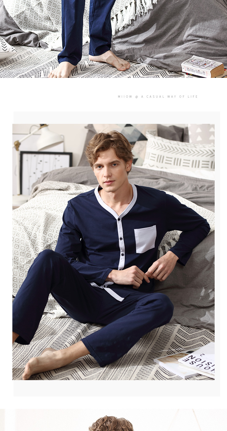 Pyjama pour homme MIIOW   en Coton à manches longues - Ref 3002262 Image 9