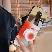 Gradient make-up mirror suitable for Huawei mate20pro mobile phone shell mirror anti-fall mate20 oval protective sleeve mate20x fully-wrapped side mt20 personality female section m20 mirror