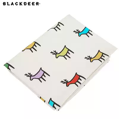 Black deer Mo Mo deer bed sheet Leisure camping Camping cotton summer bedding Double bed sheet Air cushion bed sheet